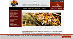 Desktop Screenshot of dinopark-shop.de
